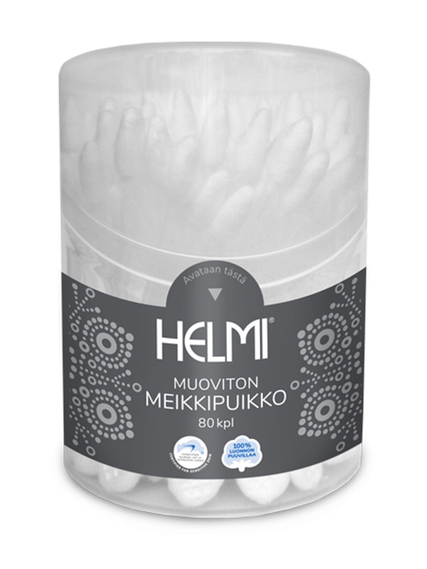 Helmi meikkipuikko muoviton, 960KPL(12 x 80kpl)