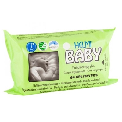 Puhdistuspyyhe Helmi Baby, 18x20cm 64KPL
