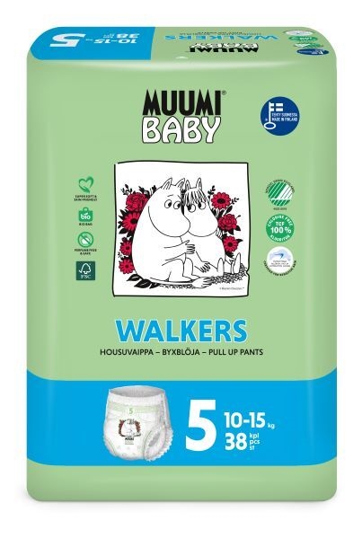 Muumi BabyWalkers5 housuvaippa, 10-15 kg 114KPL (3x38kpl)