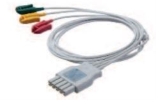 EKG-kaapeli 3-napainen, ECG Reusable