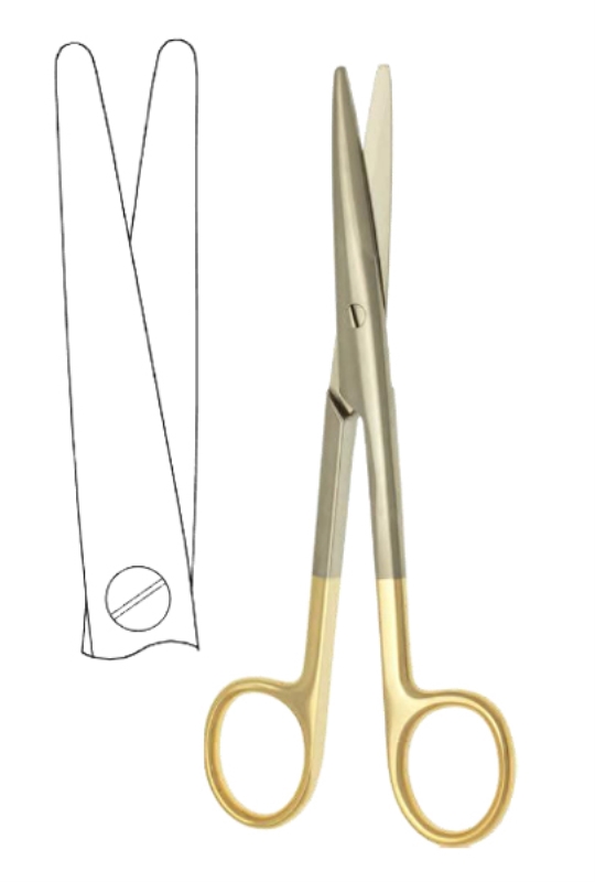 Sakset Mayo-Stille su 17cm TC, kovametallikärki