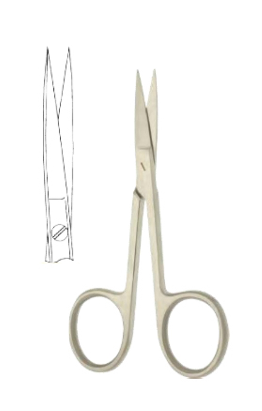 Irissakset suorat te/te 9.0cm, Sakset silmä iris