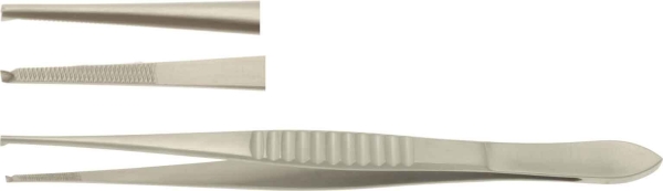 Atula kirurg. hennot suora, STRAIGHT, 1x2 TEETH, WIDTH 1,3MM