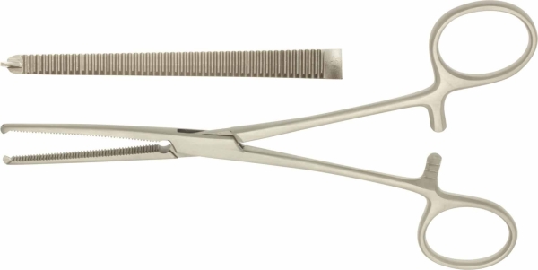 Kocher kir 1x2 suora 16,5 cm, ROCHESTER-OCHSNER ARTERY FORCEPS, 1x2 TEETH