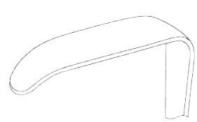 Haka Langenbeck 40x11mm, 21cm - 1