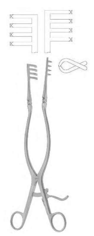 Haavanlevittäjä Beckmann 310mm, terävä