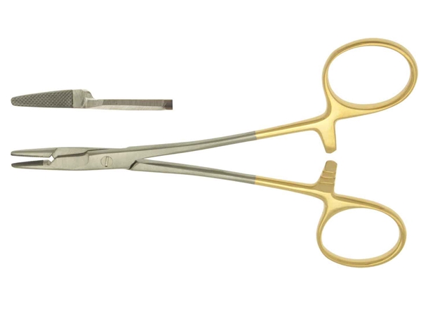 Neulankuljettaja OLSEN-HEGAR,120MM,monikäyttöinen. Valmistaja: Elcon Medical Instruments Gmbh.   , OLSEN-HEGAR,120MM, GRIP 0,4, 