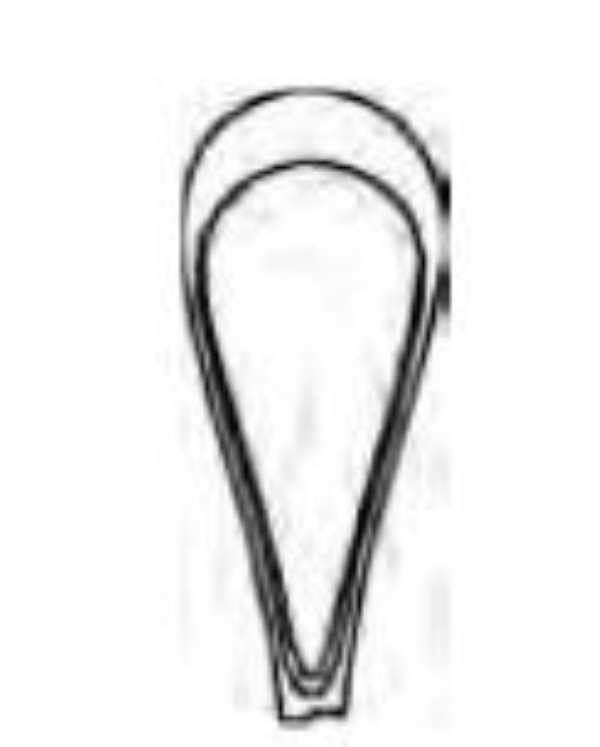 Kyretti Recamier no .1 7mm, terävä, jäykkä