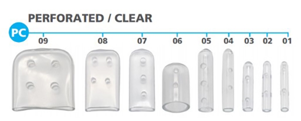 Instrumenttikärjen suoja, kirkas , 2 mmx15.875 mmx 25.4 mm,reiät