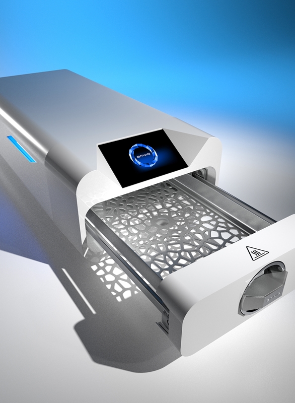 Nopea, tehokas pieni B-luokan autoklaavi instrumenteille, koko syv 56xlev 25 x kork.15cm - 3