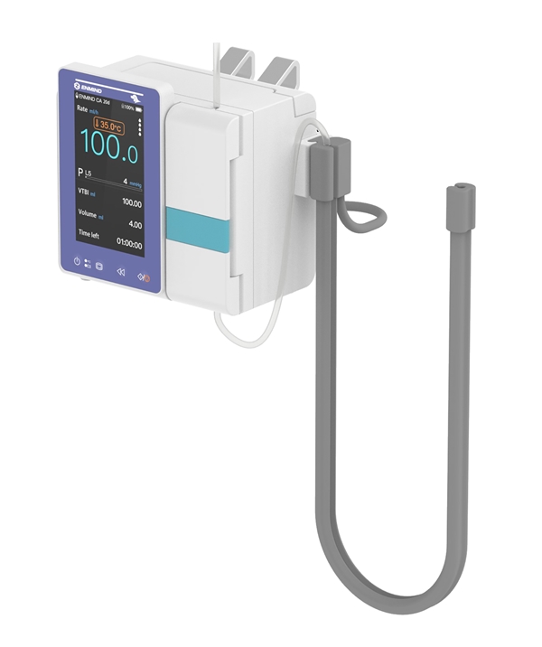 Infuusiopumppu nesteenlämmittimellä eläinlääkintään. Isolla kosketusnäytöllä. Selkeä suomenkielinen käyttöjärjestelmä, sis myös kiinnikkeen häkkeihin - 1