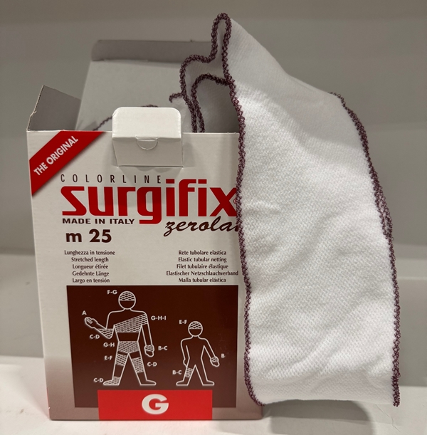 Verkkoside Surgifix Zerolatex, G 8cmx25m tummanpun 1KPL - Surgifix - 1