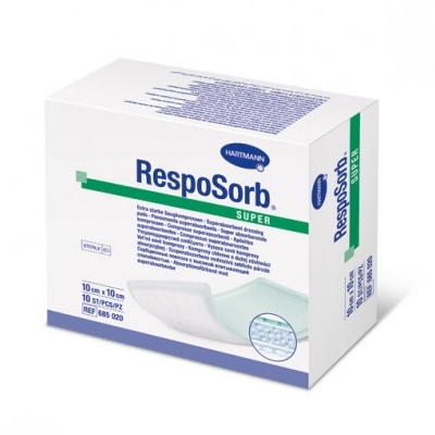 Haavatyyny RespoSorb Super, 10x10cm ster 10KPL - RespoSorb