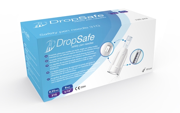 Turvainsuliinikynäneula, DropSafe 31Gx8mm 100KPL - 1