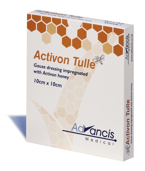 Hunajasidos Activon Tulle, 10x10cm 5KPL - Activon