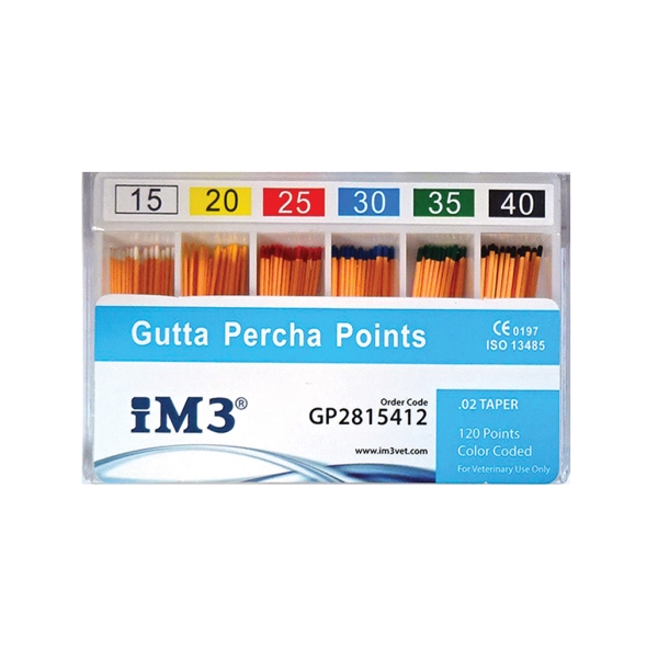 Gutta Percha, 28mm ISO Sizes 15 to 40 120kpl