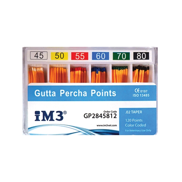 Gutta Percha, 28mm ISO Sizes 45 to 80 120kpl