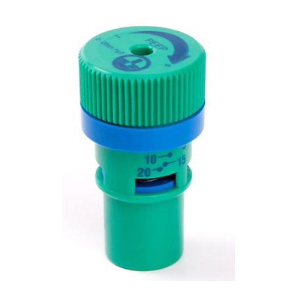 C-PEEP venttiili, säädettävä, 10kpl/ltk ,2,5-25cm, 22m