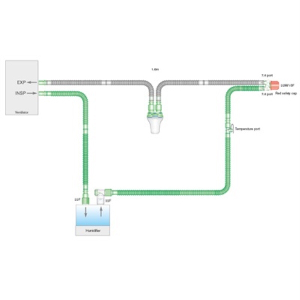 Hengitysletku 1.6m, 10 kpl