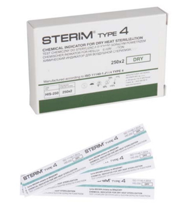 Kemiallinen indikaattoriliuska, kuumailma 250KPL