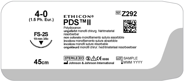 Ommelaine PDS II 4-0 FS-2S,45 CM, 45cm