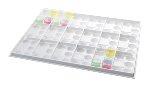 Lääkelasitarjotin, 90 lääkelasia, 495x377mm 3KPL