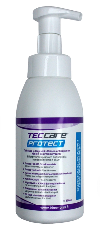 Alkoholiton vaahto käsihuuhde , TECcare PROTECT 500ml 1KPL