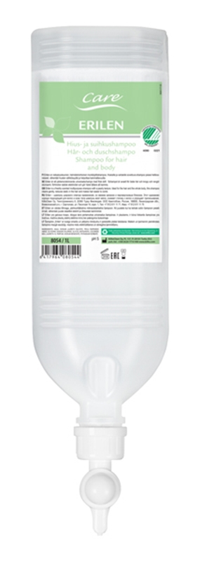 Suihkushampoo Erilen, 1L dispenso 6KPL