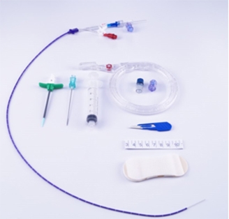 PICC Line Ct katetri setti, 1-lumen, 4Fr, 55cm 10KPL - 1