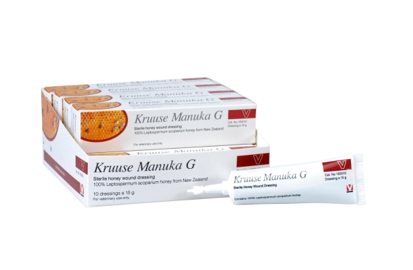 Kruuse Manuka G geeli 10x15g, hunajahaavageeli eläimille