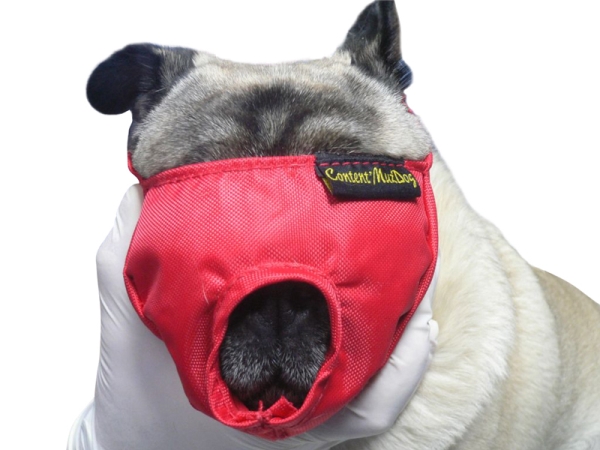 Buster kuonoside lyhytkuono, punainen nylon koko S 1kpl - 1