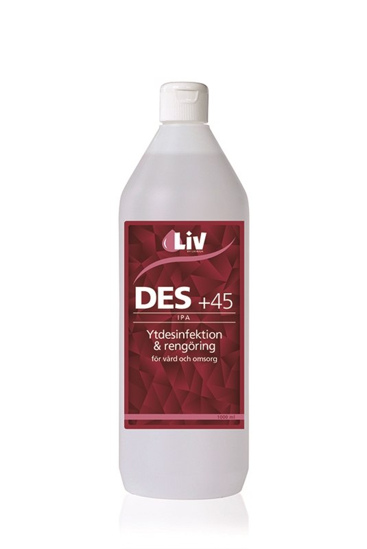 Pintadesinfiointiaine +45 LIV, 1000ml pullo 12KPL - LiV