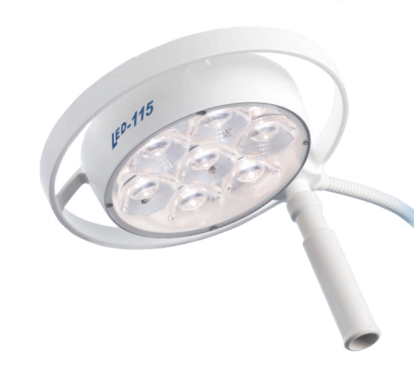 Mach 115C LED , liikuteltava valaisin, valaisin 60 000 Lux, 7 LED - 1