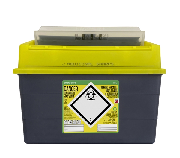 Riskijäteastia Sharpsafe 24 Ln, astia + kansi  uusi vers 1KPL