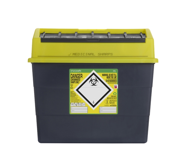 Riskijäteastia Sharpsafe 30 Ln, astia + kansi  uusi vers 1KPL