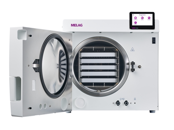 Melag Sterihero VET S-luokan autoklaavi 23l, kammio halk 25cm x syv 45 cm - 3