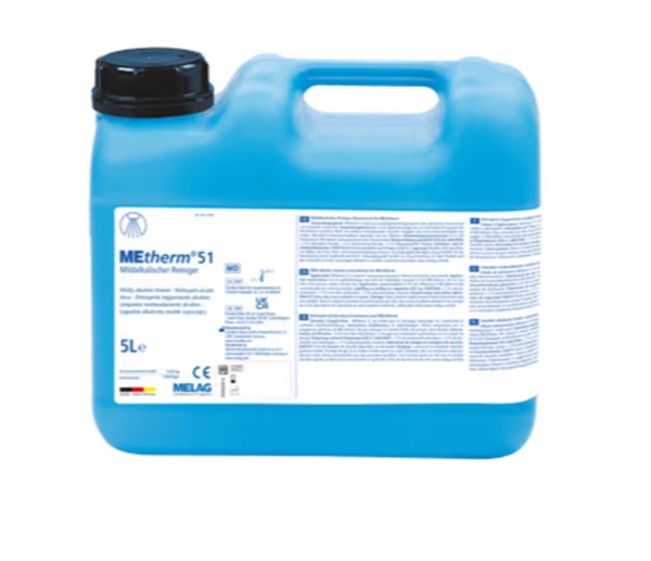 MEtherm 51 - Lievästi emäksinen pesuaine instrumenttipesukoneeseen. 5Litraa, Melag MELAtherm 10 -koneeseen