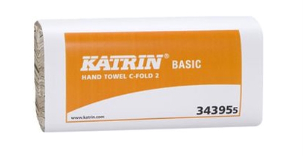 Käsipyyhe Katrin C-Fold 2, 24x27,5cm luonnonvalk.3600KPL