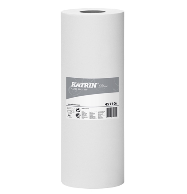 Tutkimuspöytäkreppi Katrin, 50cmx200m valkoinen 1krs 2KPL