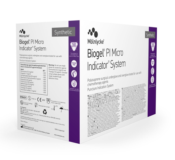 Leikkauskäsine Biogel®  , 7,5 PI Micro indicator 2x25PR - 2