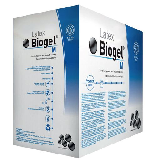 Leikkauskäsine Biogel M latex, 7,0 pton 50PR - Biogel
