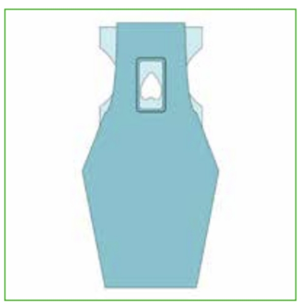 Gynegologinen lakana 60x116cm, kiinnittyvä reikä 8x11cm Barrier 88KPL, 60x116cm reikä 8x11cm 88KPL