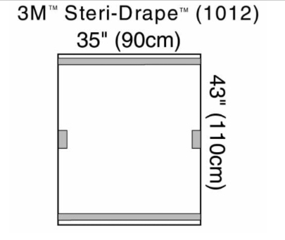 Fluoroskopialiina 90x110 cm ,  ster 3M Steri-Drape  10KPL
