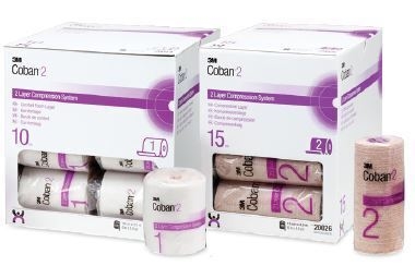 3M™ Coban 2 Pehmustekerros kompressiojärjestelmään, 10cmx3,5m, 18kpl - Coban