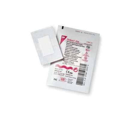 Haavatyyny Medipore+Pad kuitu, 10x10cm kiin haavasidos 25KPL