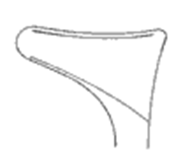 Nenäspekula 14.5cm, jossa kärki on 30mm pitkä ja 2 mm leveä.Monikäyttöinen.MOD.WIEN-malli. Koko on 2, kärki 30mm pit.,2mm lev.monik. - 2