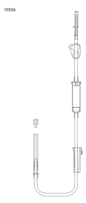 Urologinen huuhtelupakkaus, 215cm PVC-vapaa 25KPL - evercare® inLine - 2