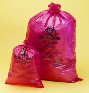 Jätepussi autoklaavattava, 135°C 36x48cm 200KPL