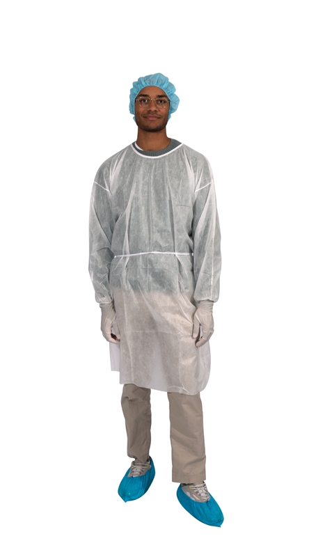 Suojatakki evercare® Essentia, 120cm valk hihakumin 100KPL - evercare®