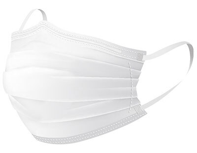 Kasvosuoja evercare® TYPEII, Korvalenkein valkoinen 50 KPL - evercare® - 4